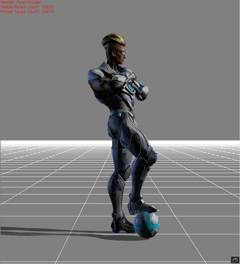 Bruno The Protector Low-poly 3D model_1