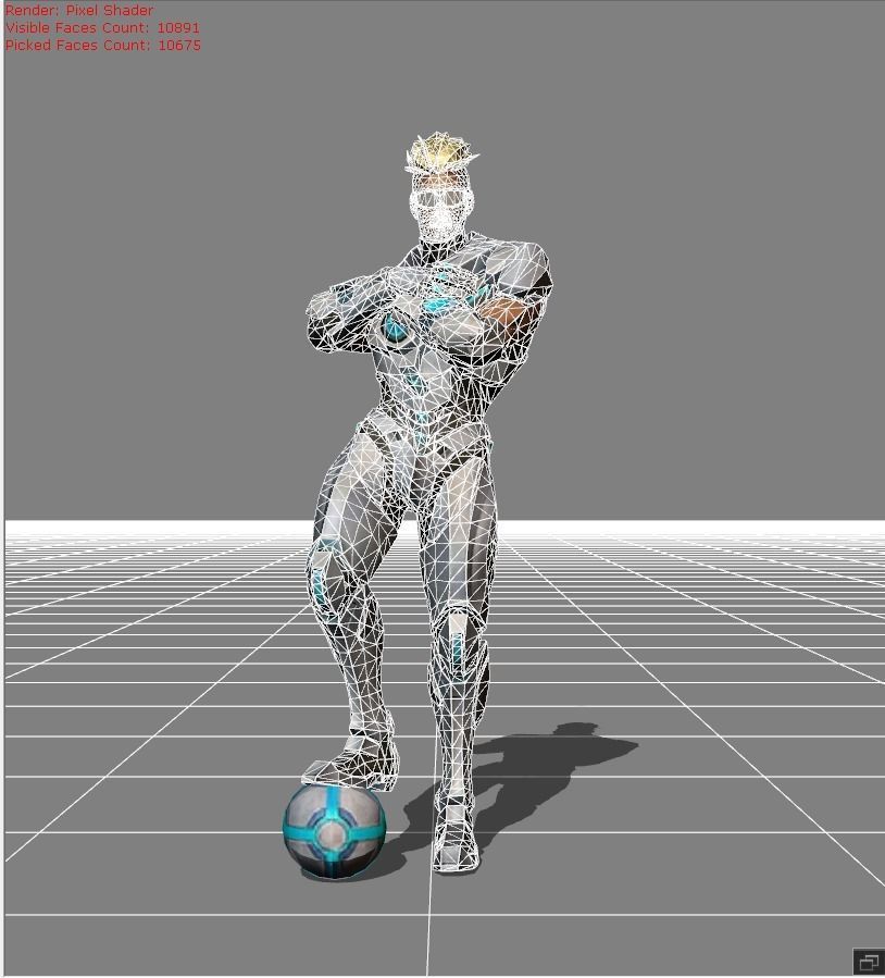 Bruno The Protector Low-poly 3D model_4