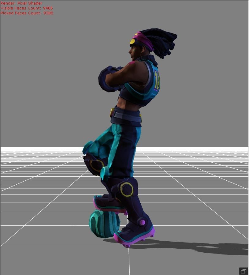 Bruno Street Football Low-poly 3D model_2