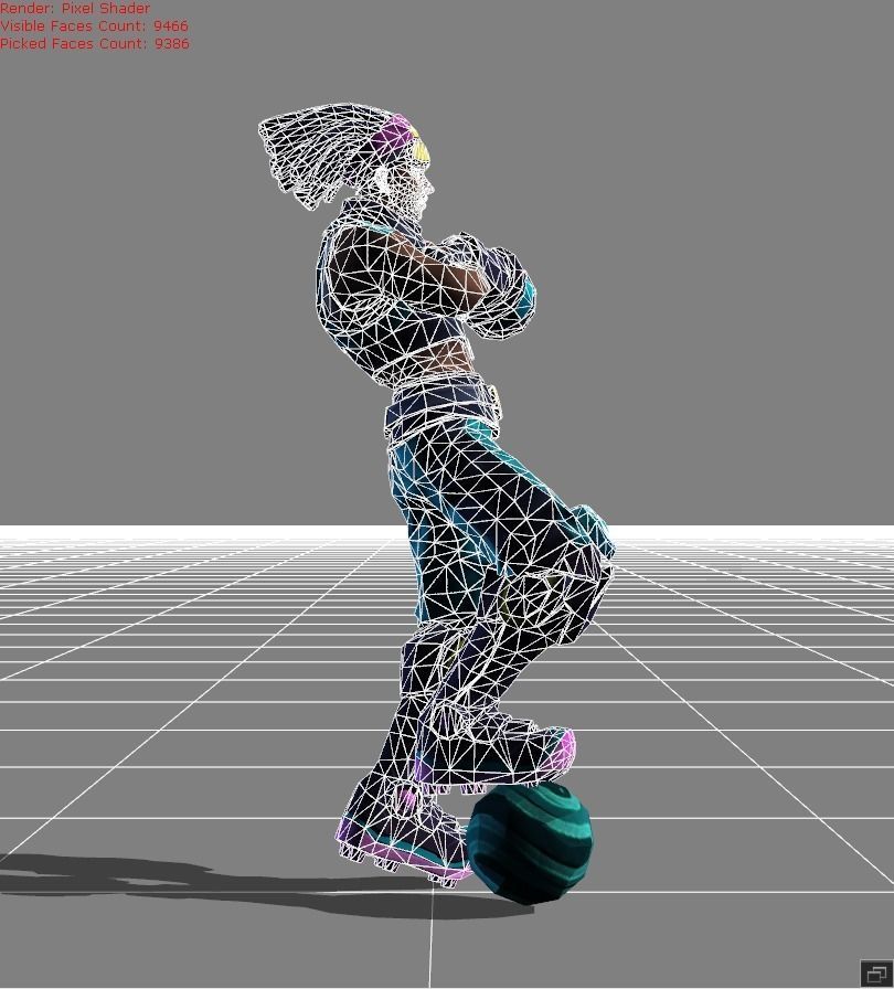 Bruno Street Football Low-poly 3D model_5