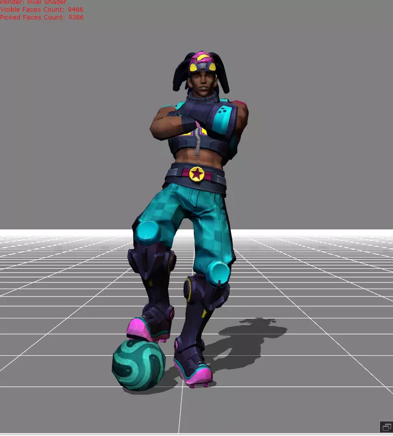 Bruno Street Football Low-poly 3D model_0