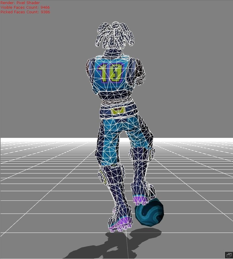 Bruno Street Football Low-poly 3D model_7