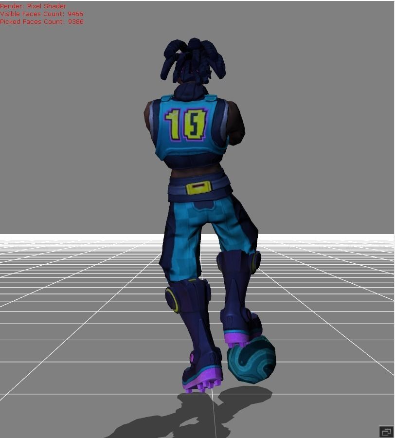 Bruno Street Football Low-poly 3D model_3