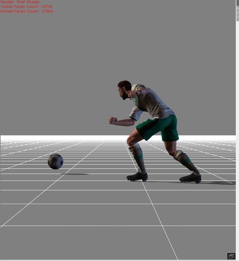 Bruno The Falcon Low-poly 3D model_4