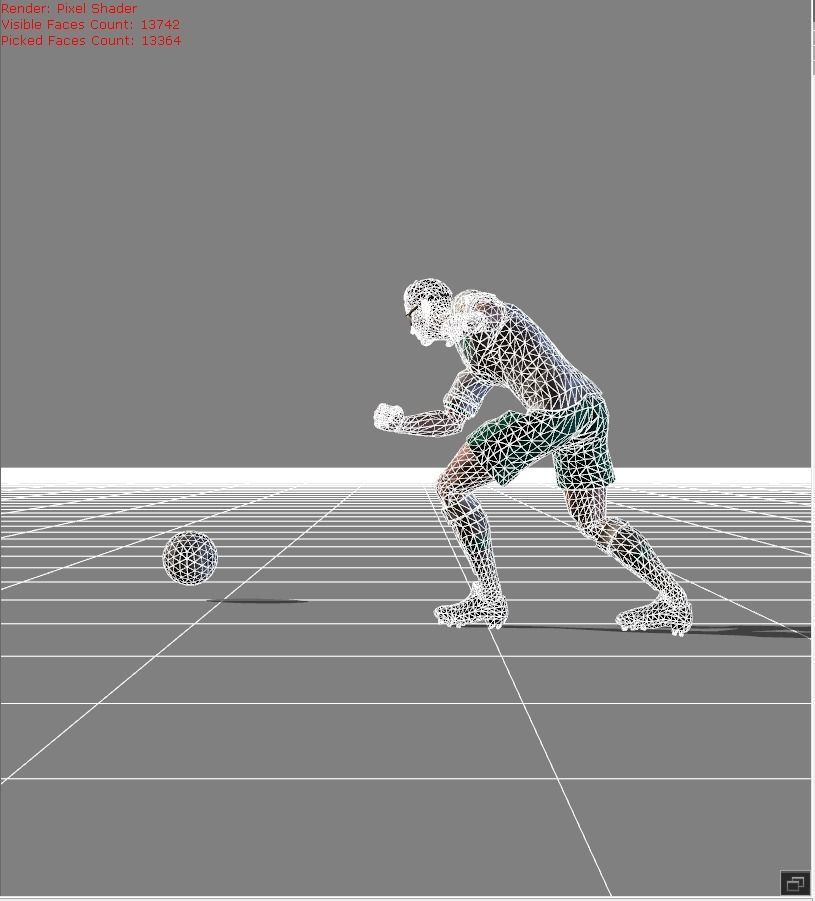 Bruno The Falcon Low-poly 3D model_7