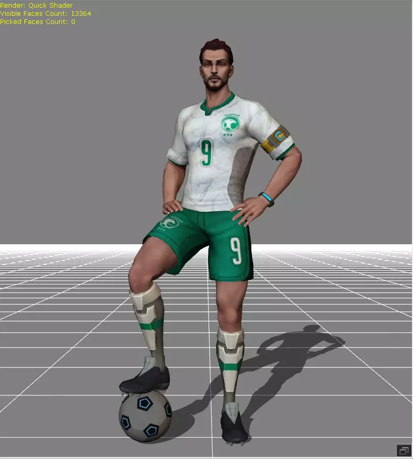 Bruno The Falcon Low-poly 3D model_0