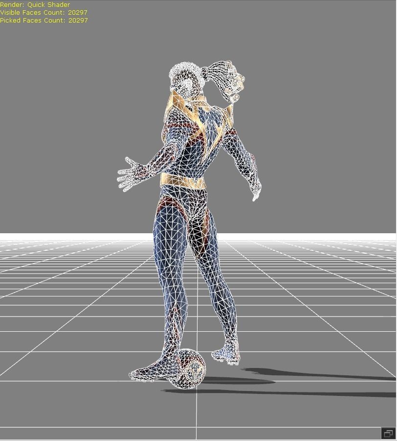 Bruno Firebolt Low-poly 3D model_6