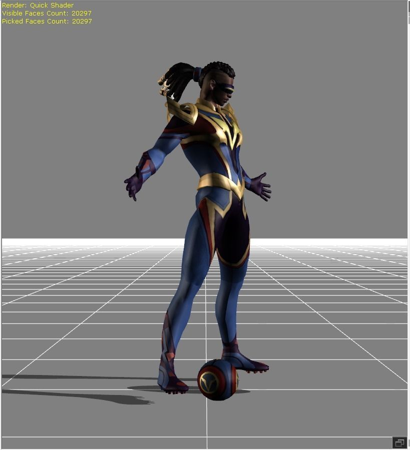 Bruno Firebolt Low-poly 3D model_1