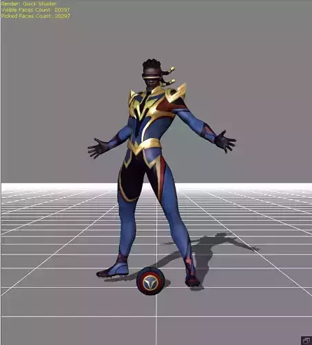 Bruno Firebolt Low-poly 3D model Bruno Firebolt Low-poly 3D model