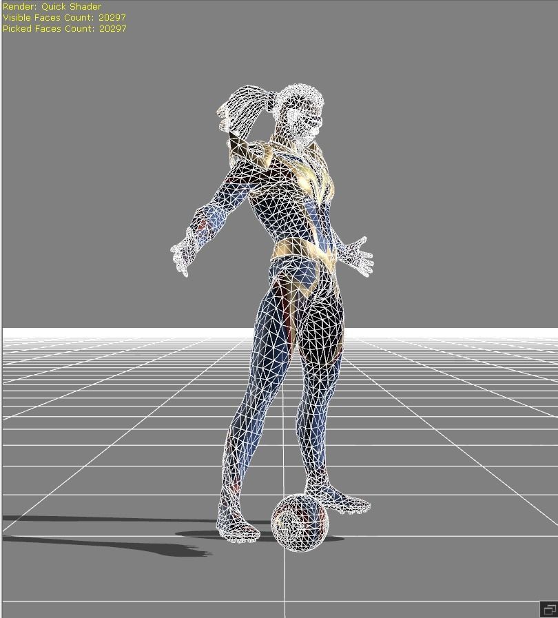 Bruno Firebolt Low-poly 3D model_5