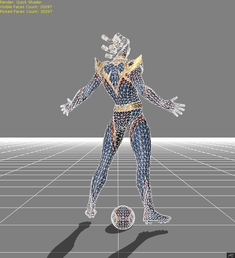 Bruno Firebolt Low-poly 3D model_7