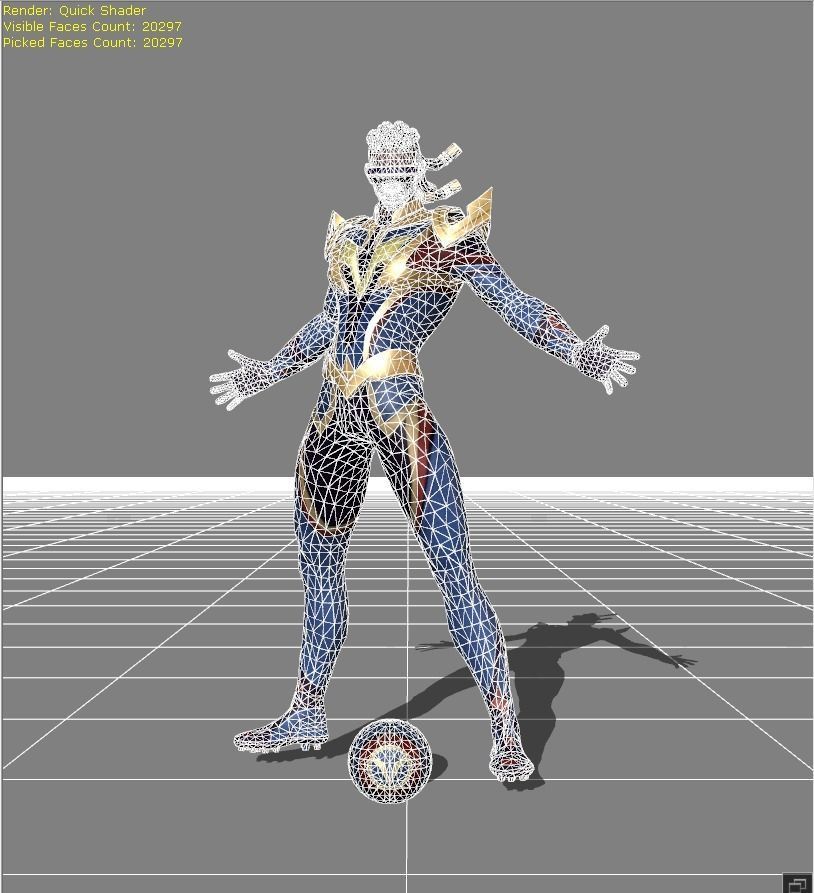 Bruno Firebolt Low-poly 3D model_4