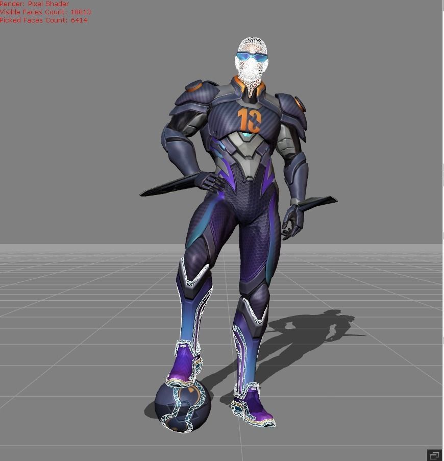 Bruno Halo Striker Low-poly 3D model_4