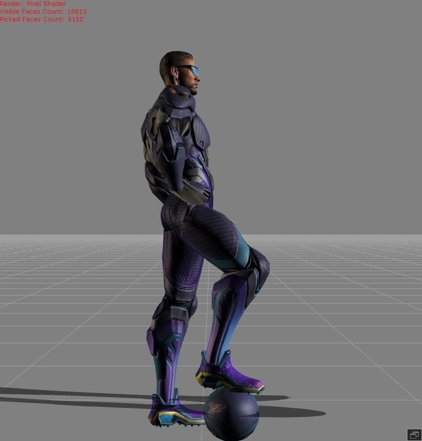 Bruno Halo Striker Low-poly 3D model_1