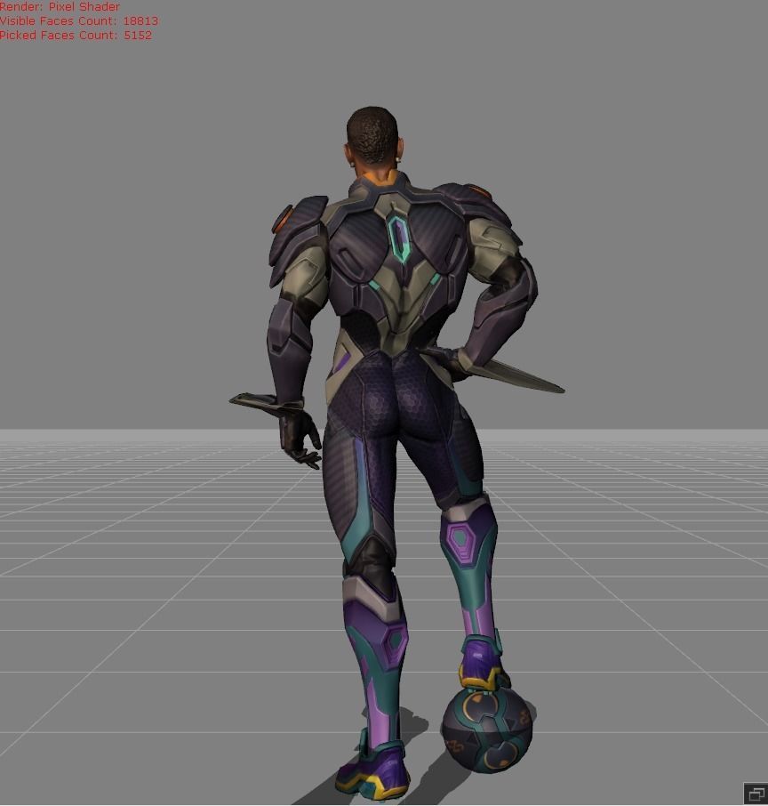 Bruno Halo Striker Low-poly 3D model_3