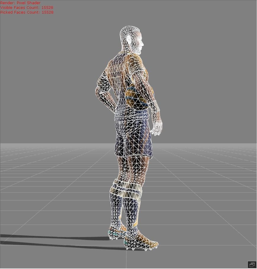 Neymar Jr Bruno Low-poly 3D model_5