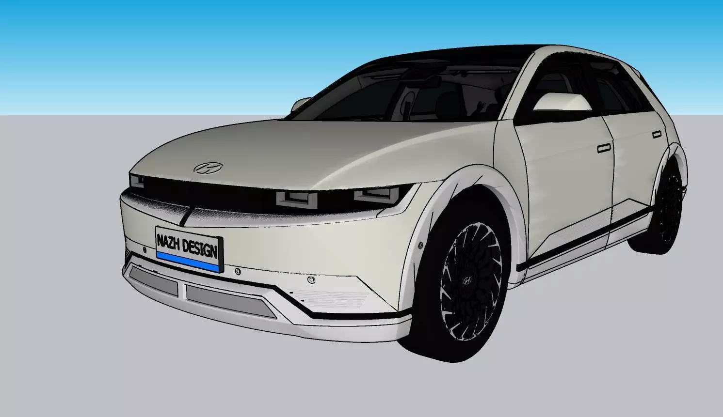 2022 Hyundai Ioniq 5 Signature 3D model