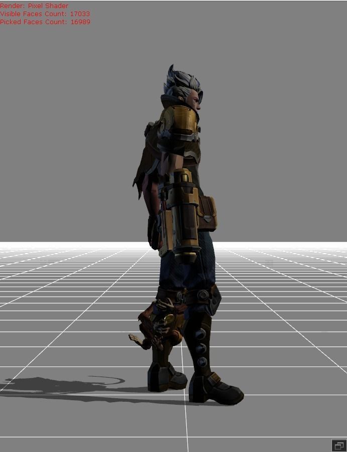 Claude Golden Bullet Low-poly 3D model_1