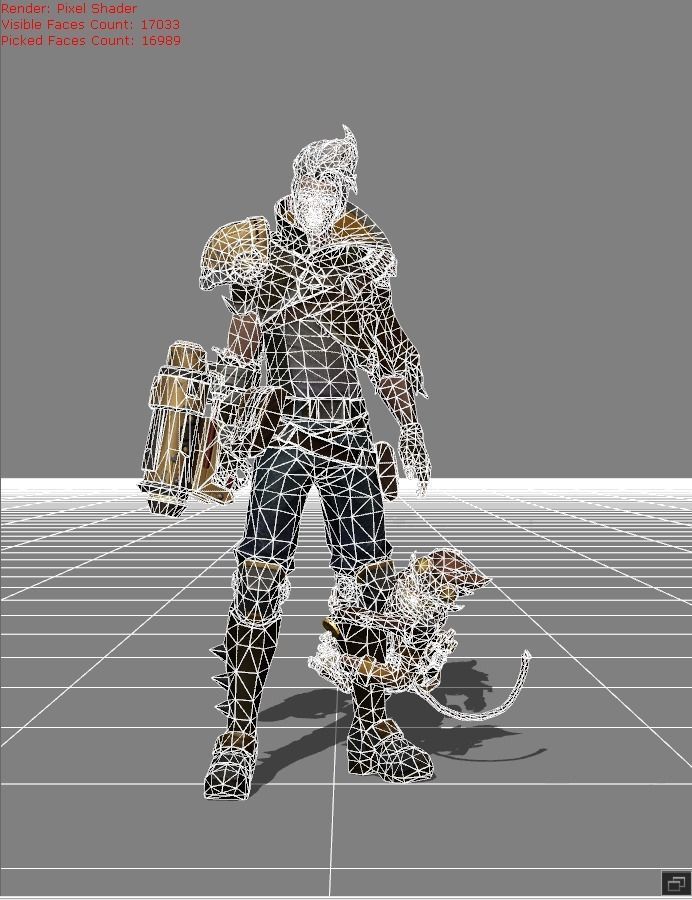 Claude Golden Bullet Low-poly 3D model_4