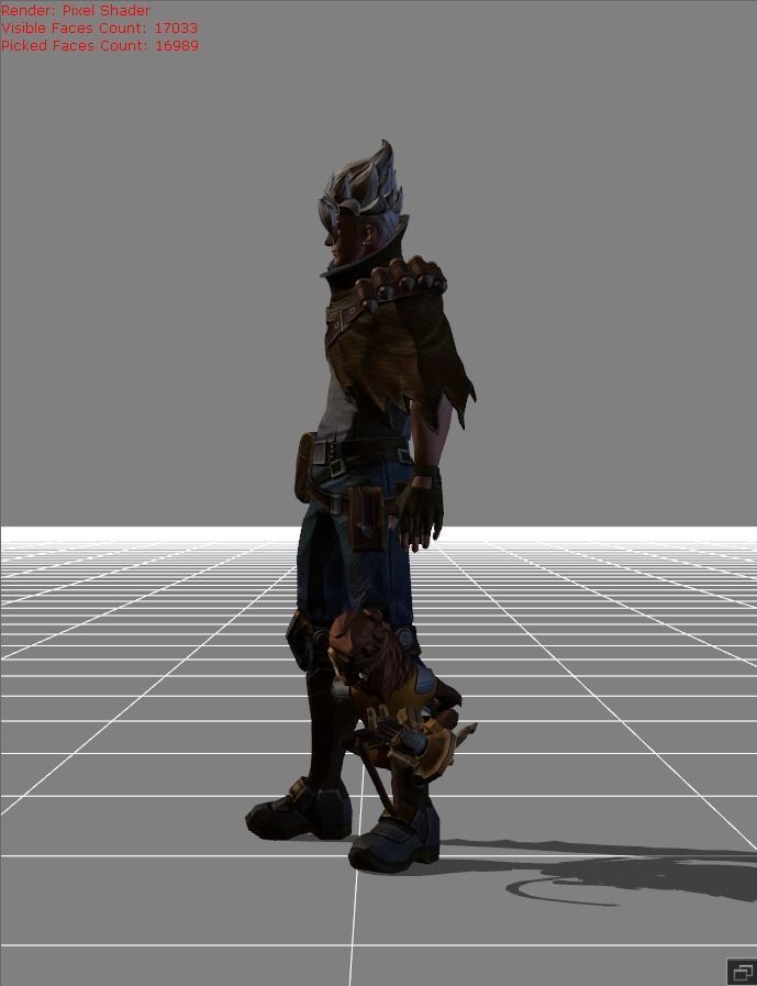 Claude Golden Bullet Low-poly 3D model_2