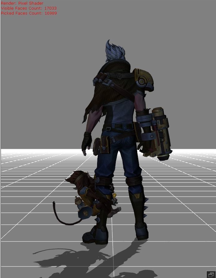 Claude Golden Bullet Low-poly 3D model_3