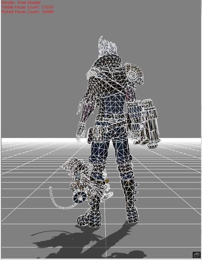 Claude Golden Bullet Low-poly 3D model_7