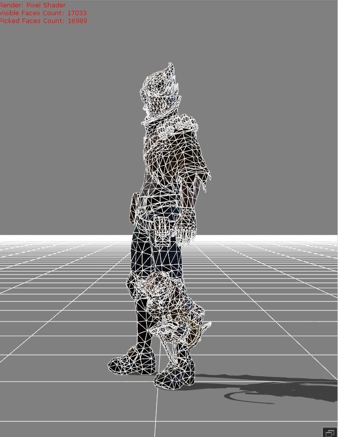 Claude Golden Bullet Low-poly 3D model_6