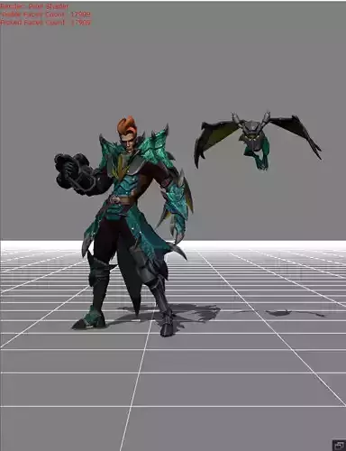 Claude Mecha Dragon Low-poly 3D model