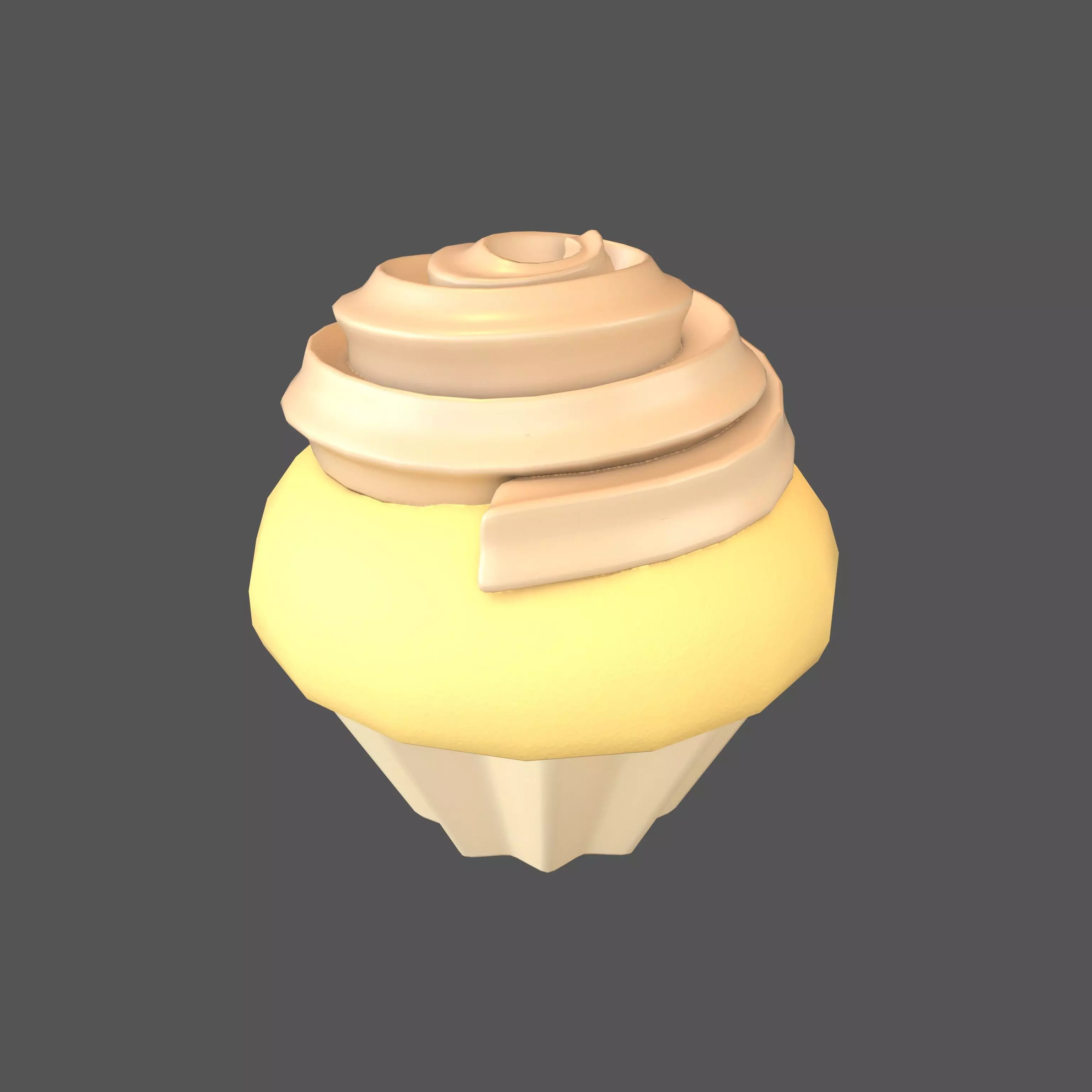 Cup Cake v2 003 Low-poly 3D model_0