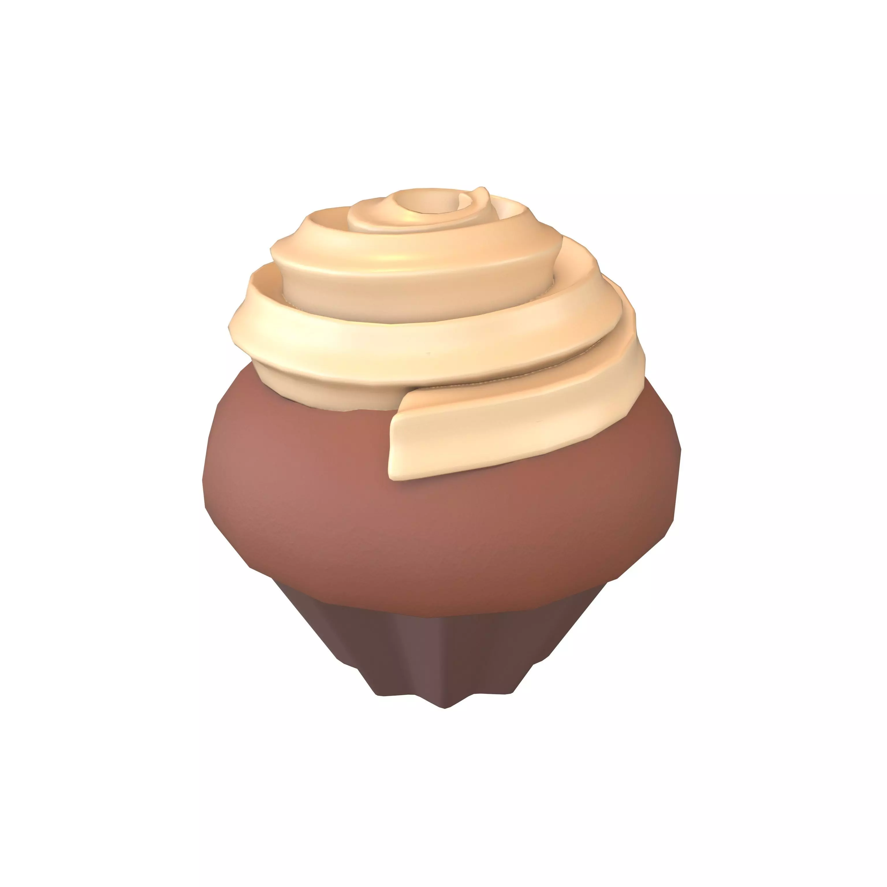 Cup Cake v2 004 Low-poly 3D model_0