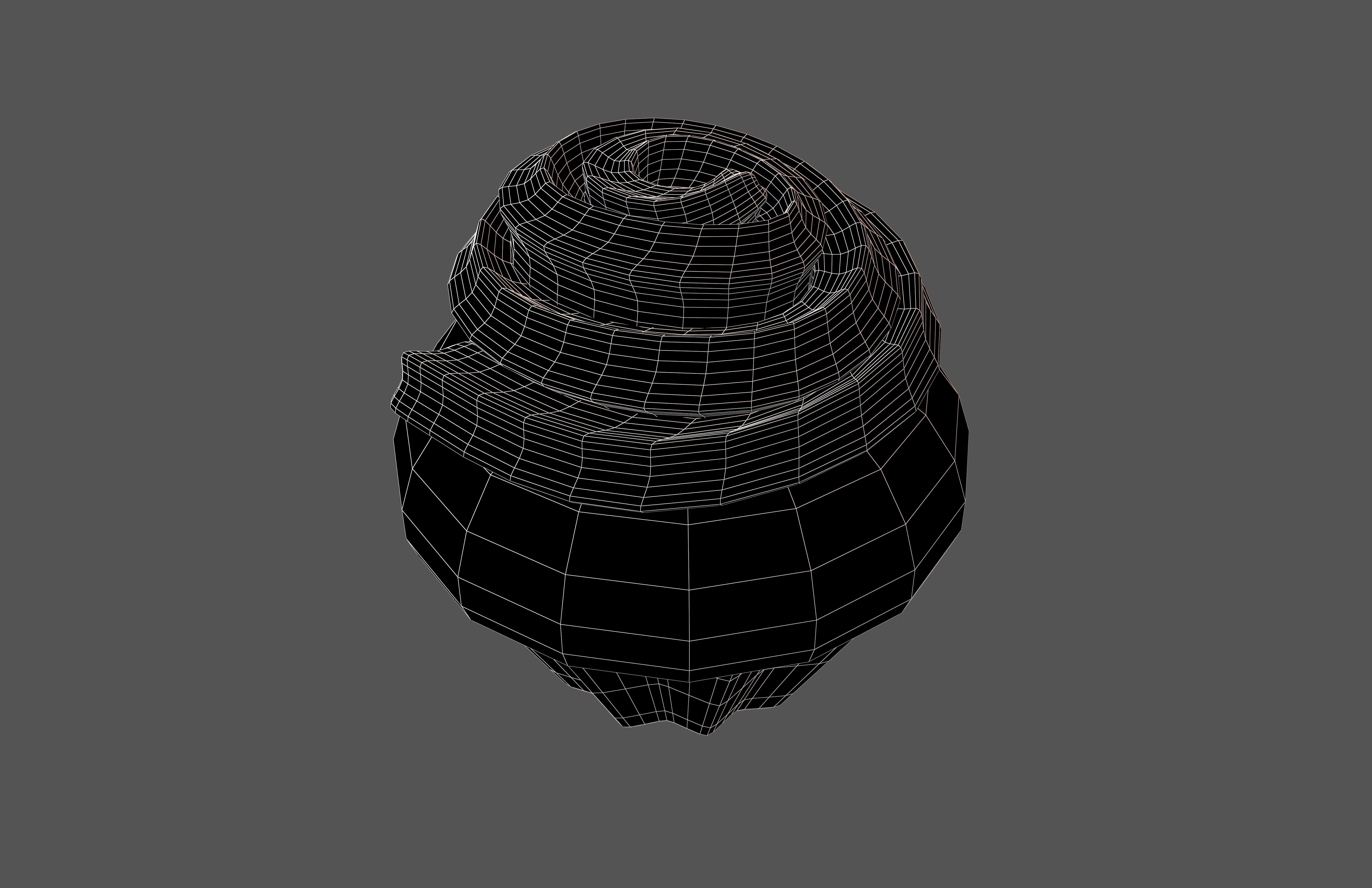 Cup Cake v2 004 Low-poly 3D model_6