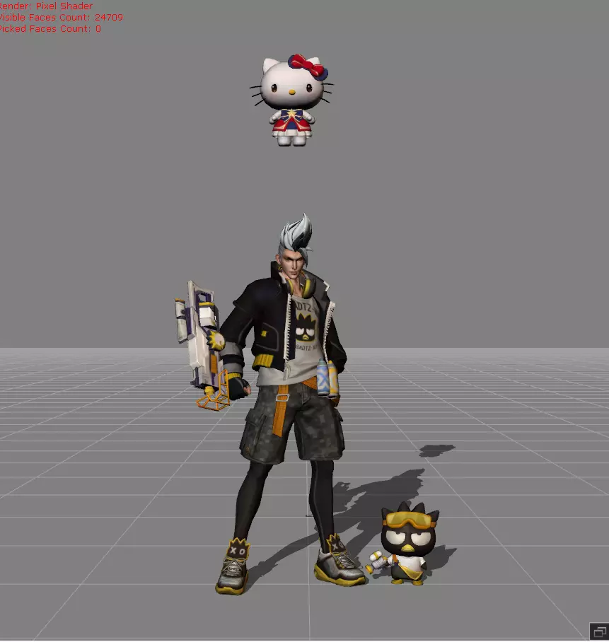 Claude Bad Bro Low-poly 3D model_0