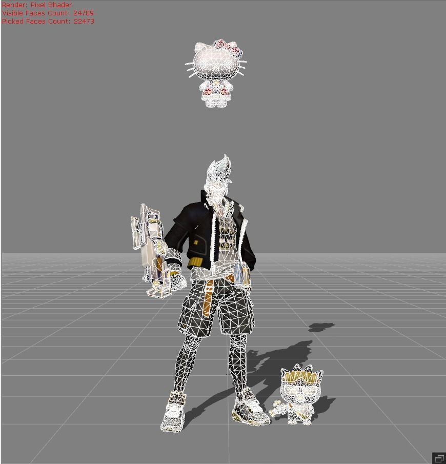 Claude Bad Bro Low-poly 3D model_4