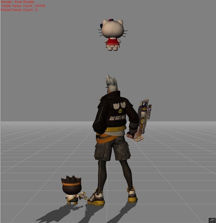 Claude Bad Bro Low-poly 3D model_3