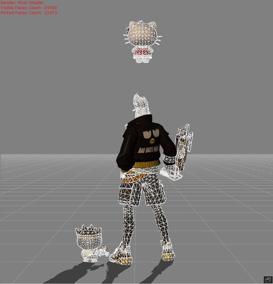 Claude Bad Bro Low-poly 3D model_7