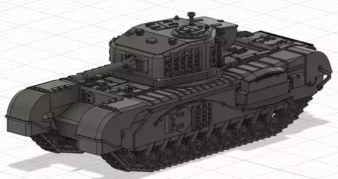 Churchill Mk VII 3D print model