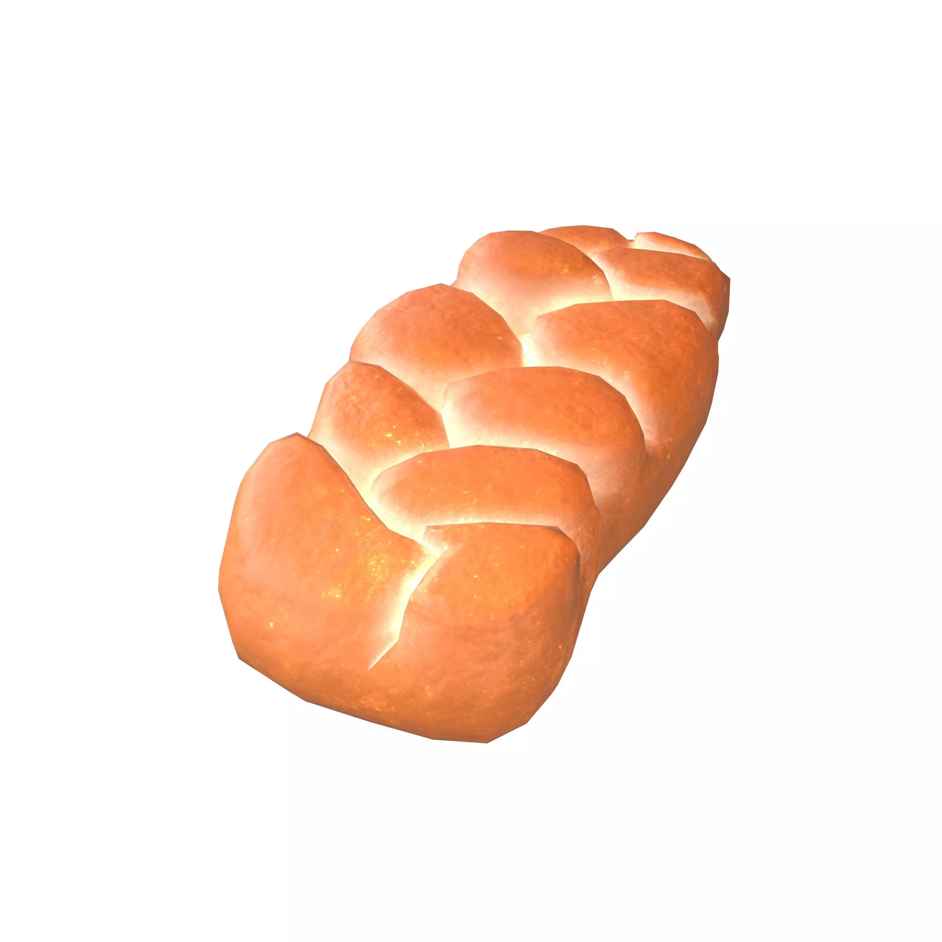 Braided Bread v1 001 Low-poly 3D model_0