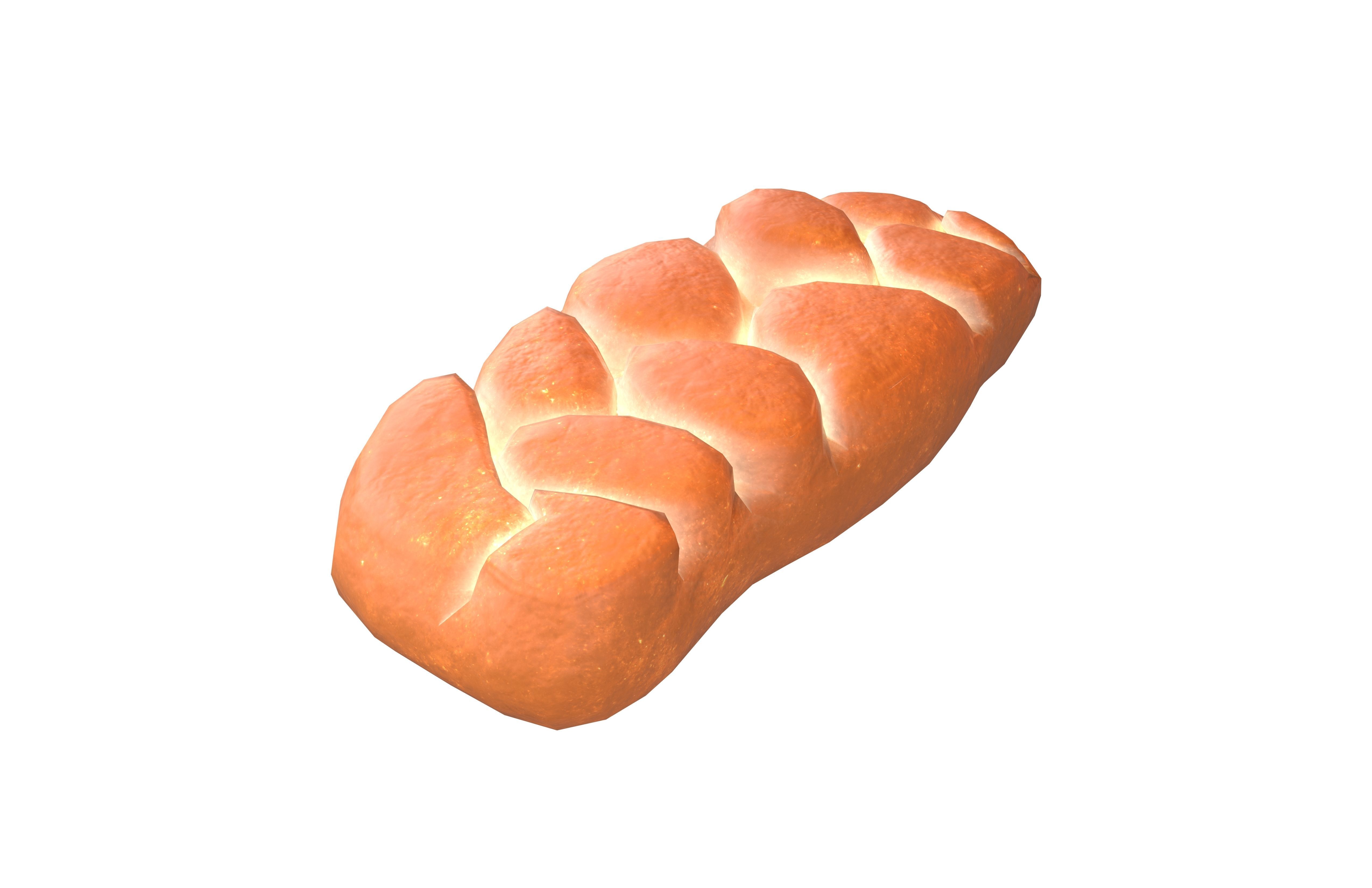 Braided Bread v1 001 Low-poly 3D model_2