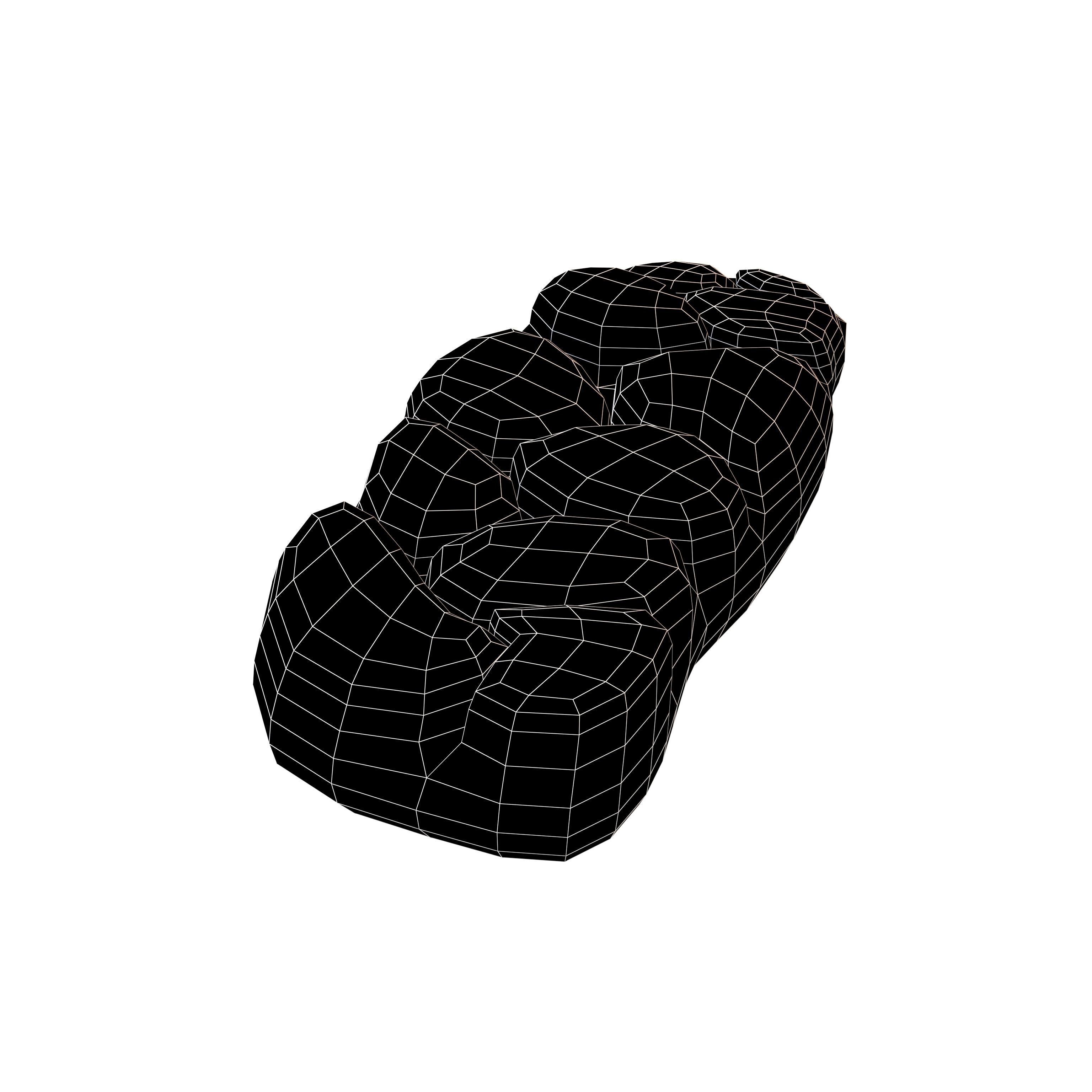 Braided Bread v1 001 Low-poly 3D model_7