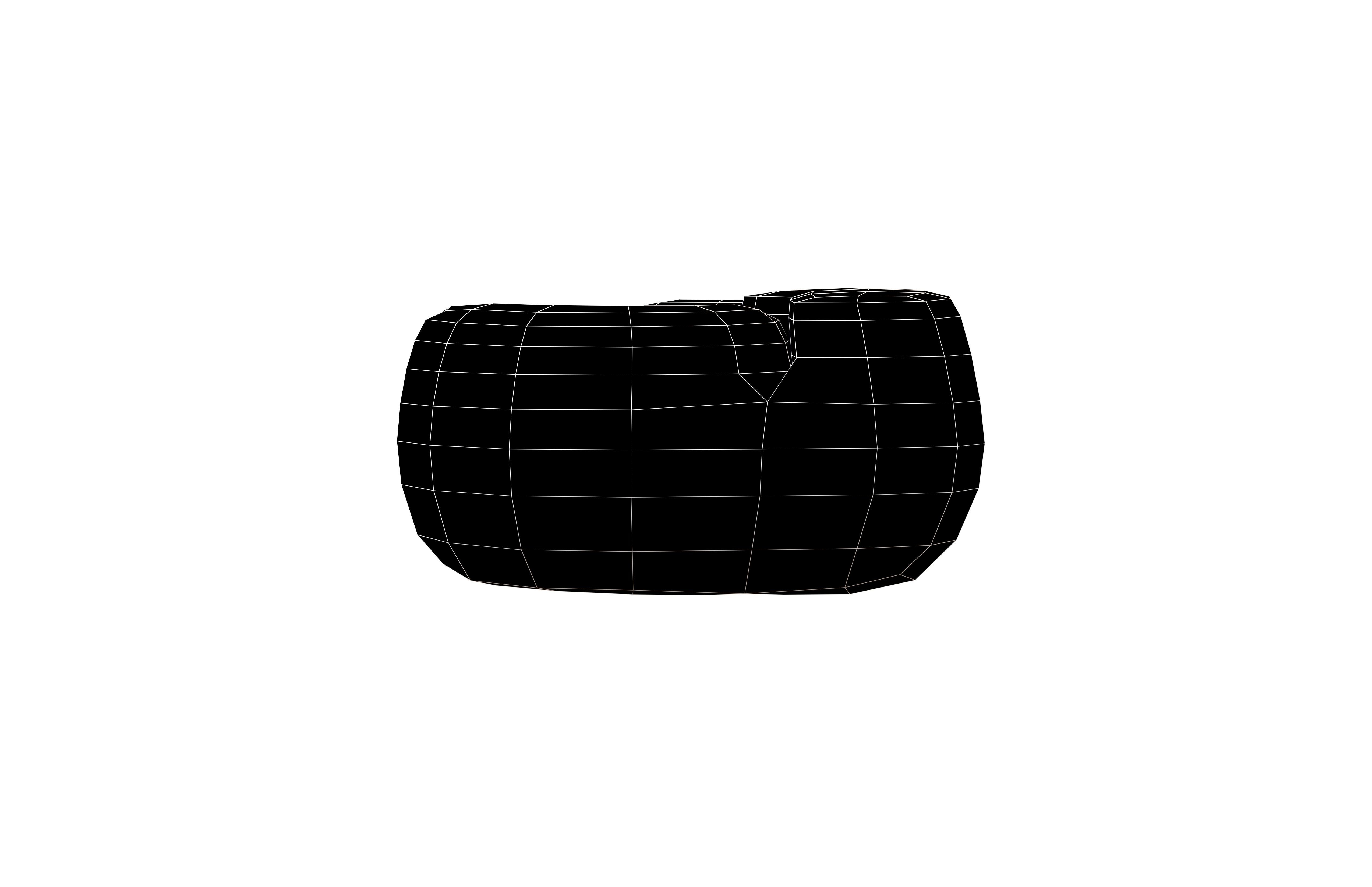 Braided Bread v1 002 Low-poly 3D model_4