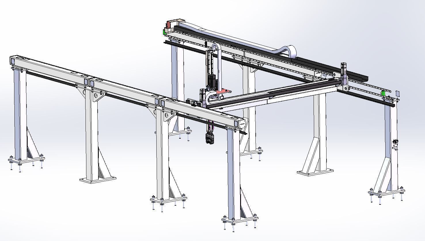 industrial 3D model CNC loading unloading machine 3D model | CGTrader