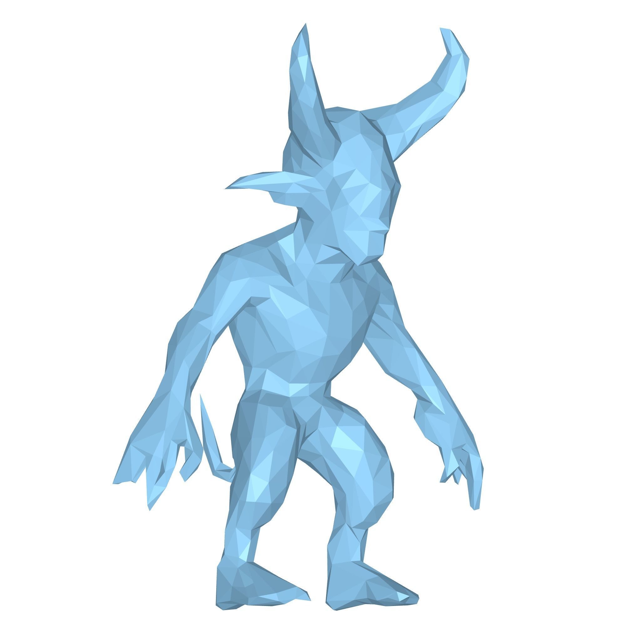 Demonix Low Poly Low-poly 3D model_6