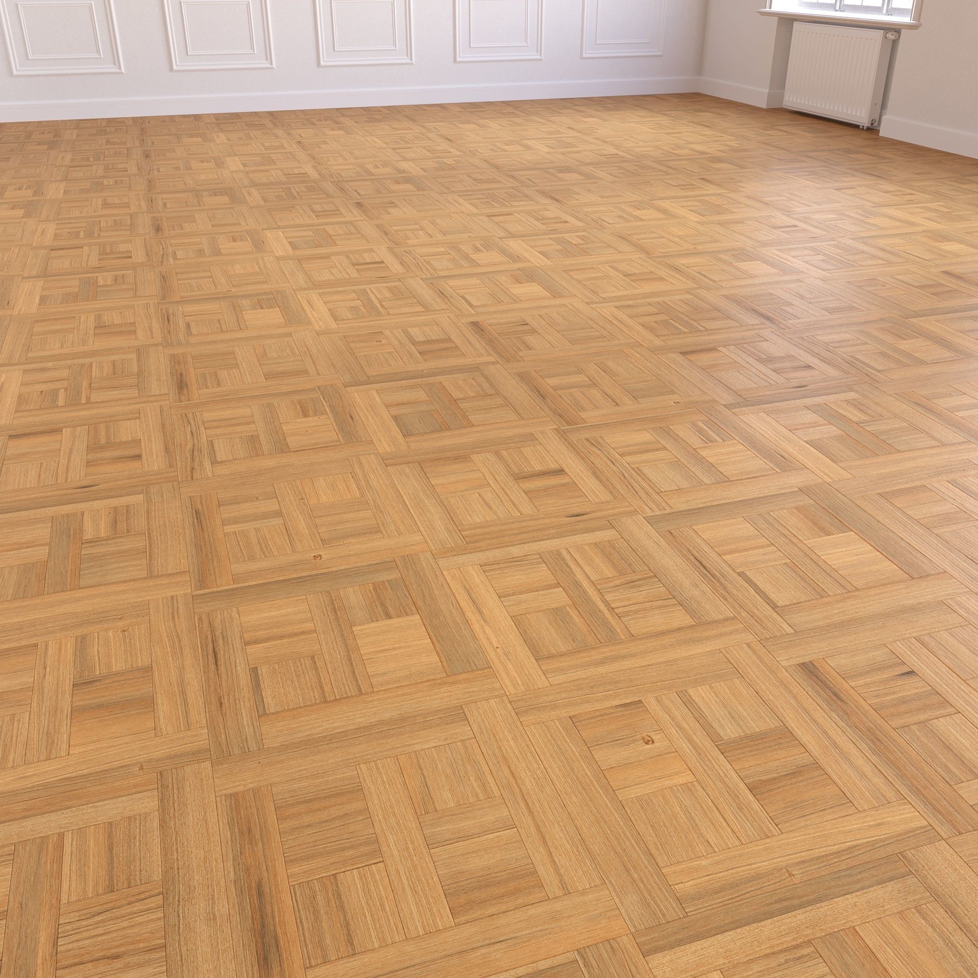 Parquet - Laminate - Wooden floor 2 in 1 Low-poly 3D model_6