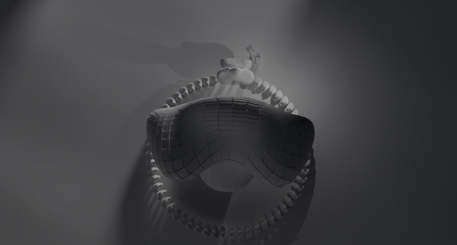 Future scene Low-poly 3D model_7