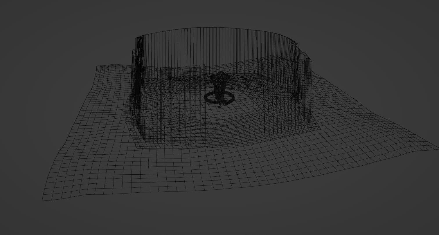 Future scene Low-poly 3D model_9