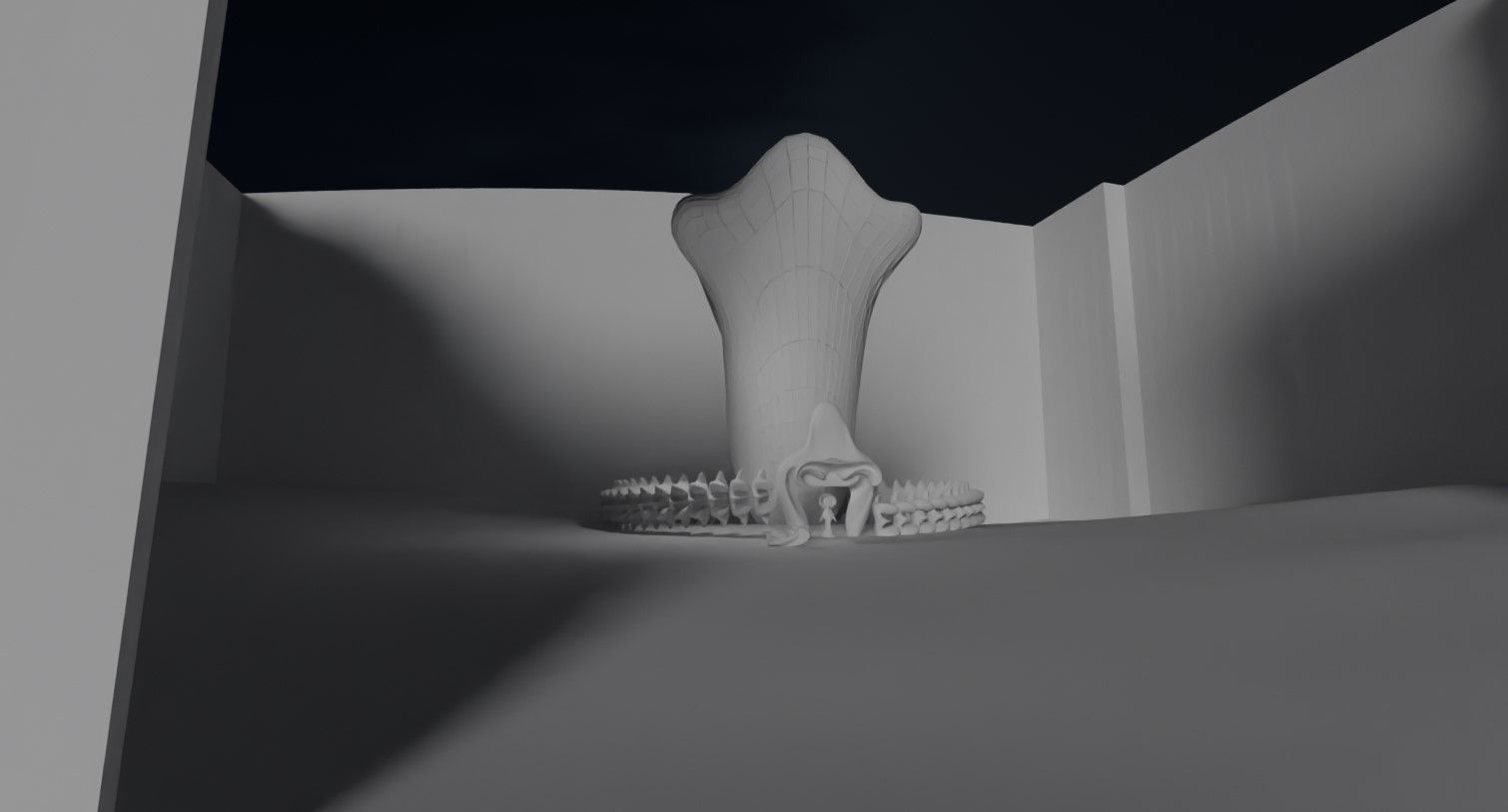 Future scene Low-poly 3D model_6