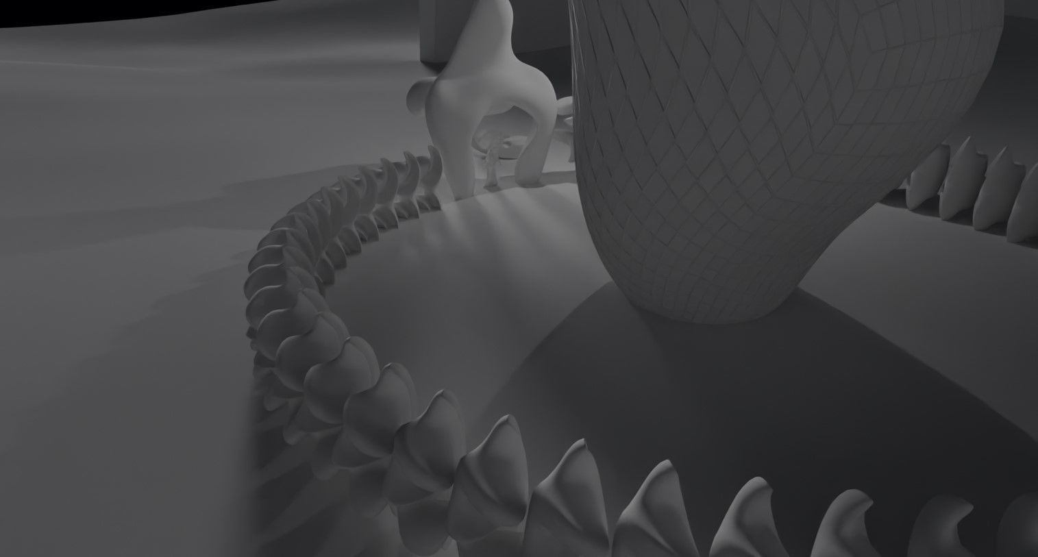 Future scene Low-poly 3D model_8