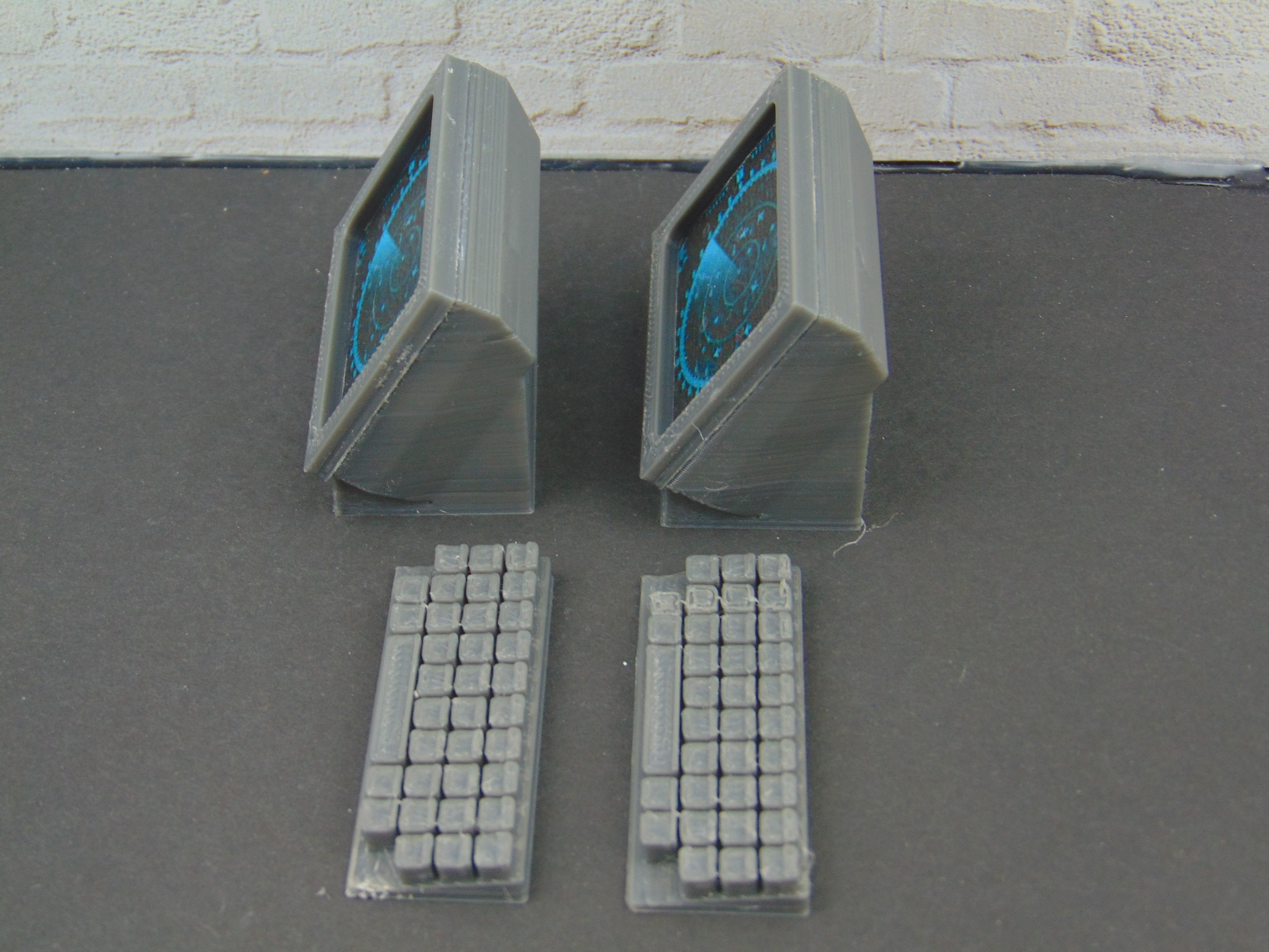 112 GI JOE Mission Control Radar Monitor Diorama Prop Set 3D print model_4