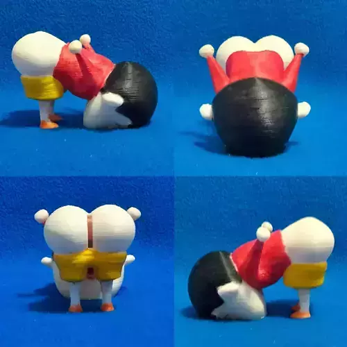 Shin Chan Hucha sin soporte  3D print model