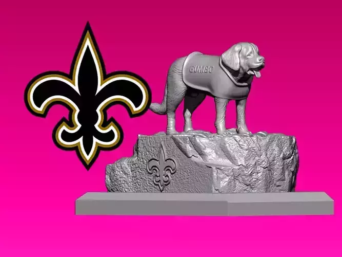 NFL - NEW ORLEANS SAINTS MASSCOT STATUE - 3D PRINT